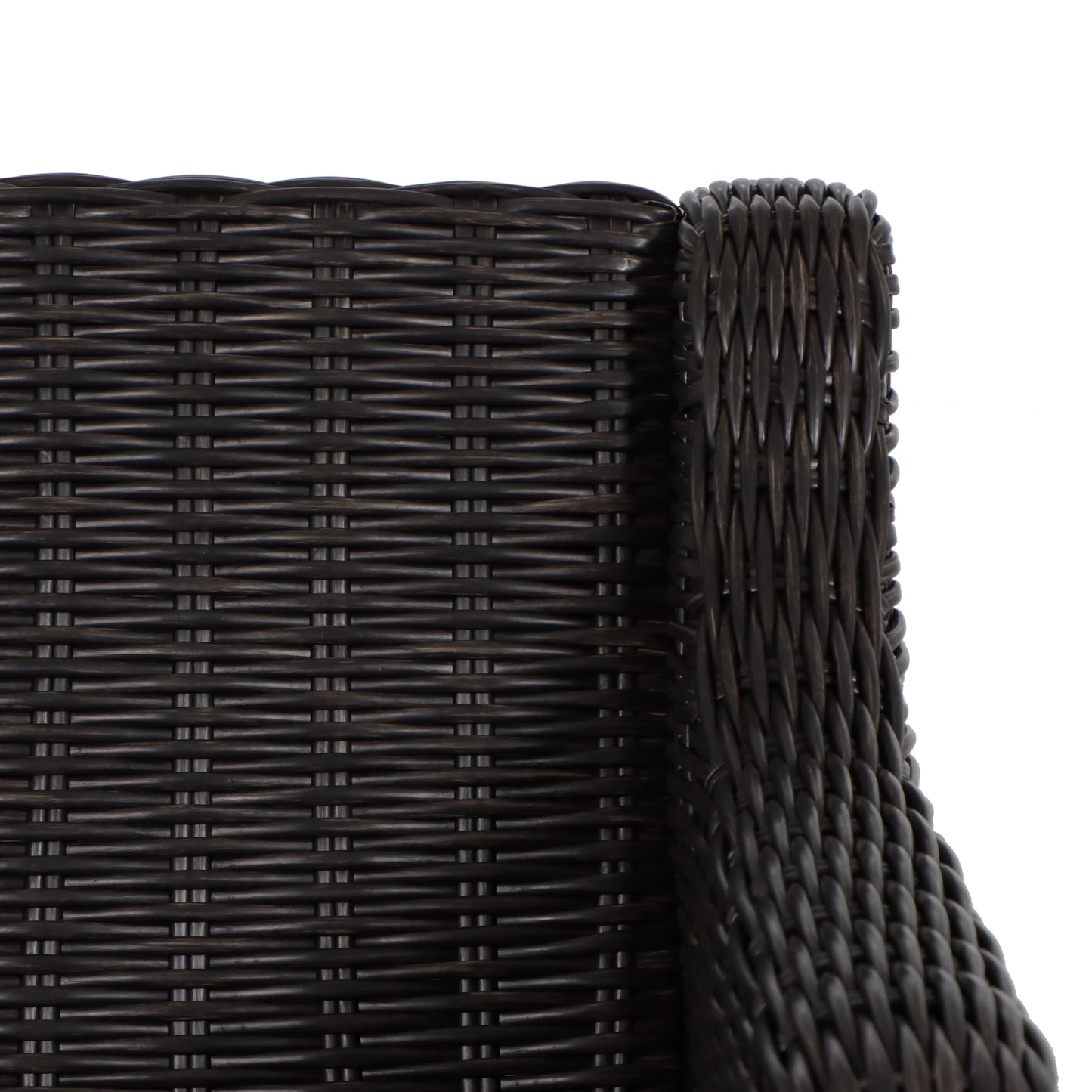 Better Homes & Gardens Bellamy 2-Pack Outdoor Wicker Club Lounge Patio Chairs, Dark Brown