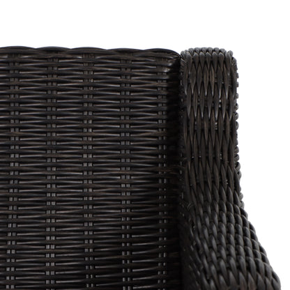 Better Homes & Gardens Bellamy 2-Pack Outdoor Wicker Club Lounge Patio Chairs, Dark Brown