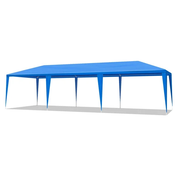 10'x30' Outdoor Party Tent with 8 Removable Sidewalls, Waterproof Canopy Patio Wedding Gazebo, Blue