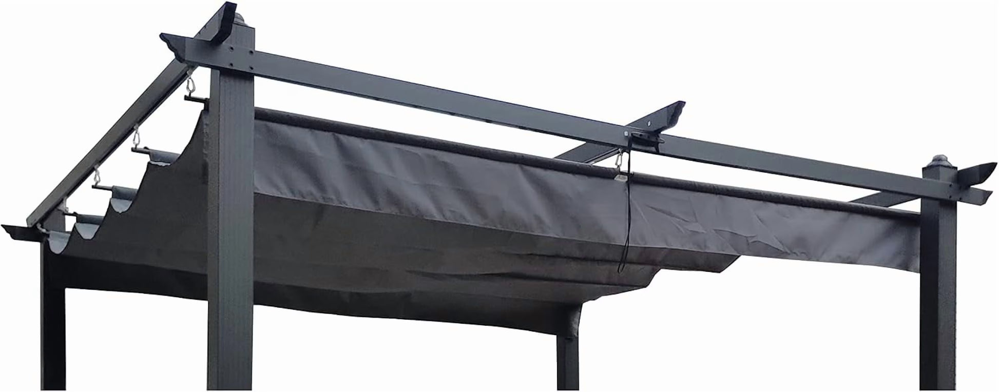 Outdoor Patio Pergola Replacement Canopy Top Cover Gazebo Replacement Shade Cover (Gray-for 13x10 Ft Pergola Frame)