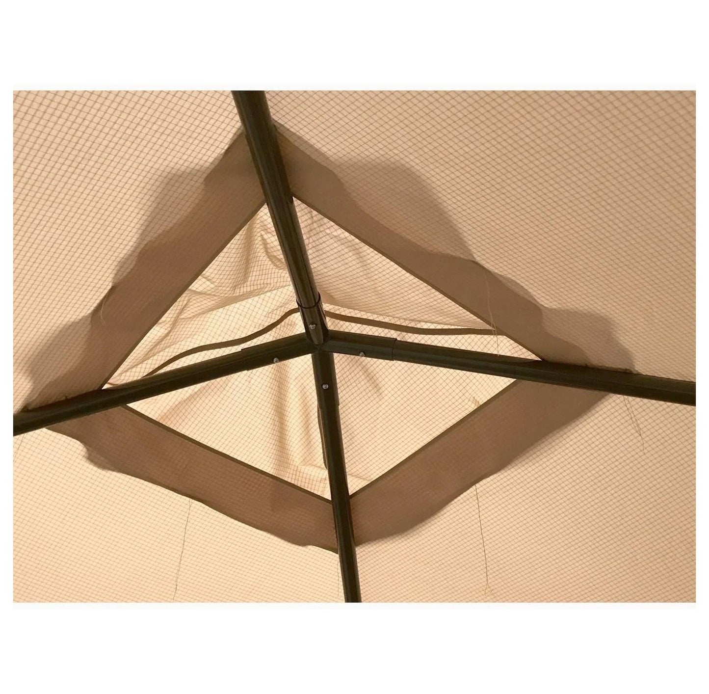 ABBA Patio 10x10 Gazebo Replacement Canopy - RipLock 500 - Beige