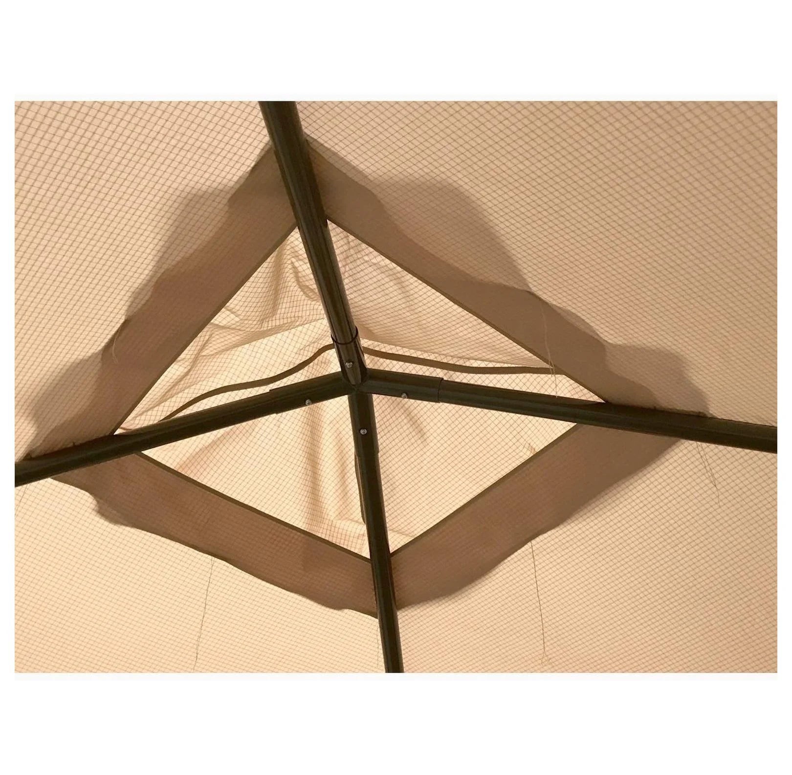ABBA Patio 10x10 Gazebo Replacement Canopy - RipLock 500 - Beige