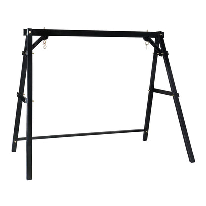 VINGLI Heavy Duty Patio Porch Swing Stand Support 660 LBS A-Frame Design, Solid Fir Wood, 5FT Brown