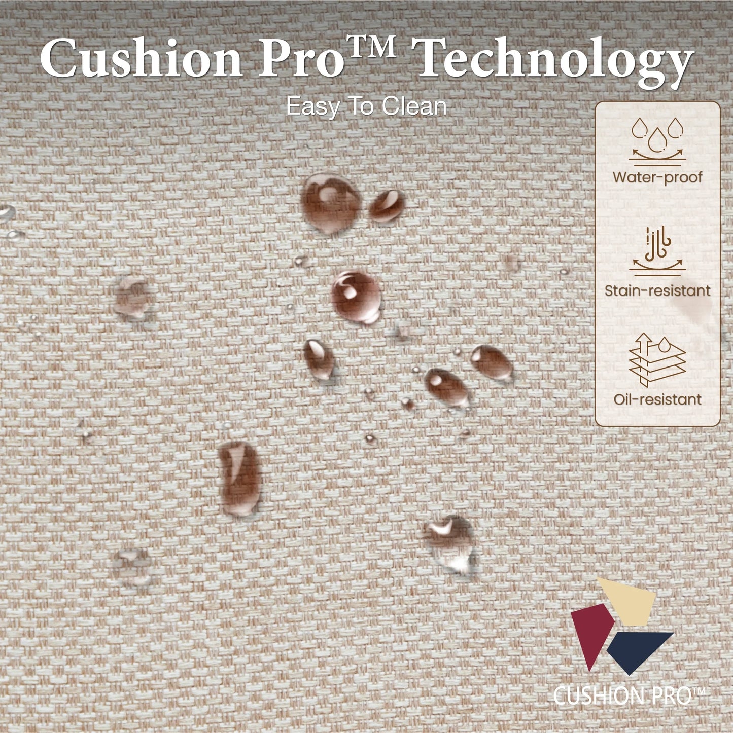 MF Studio 4-Piece Windsor Style Outdoor Patio Furniture Set, Farmhouse Wood-Grain Metal Outdoor Patio Conversation Set for 5 People, Beige