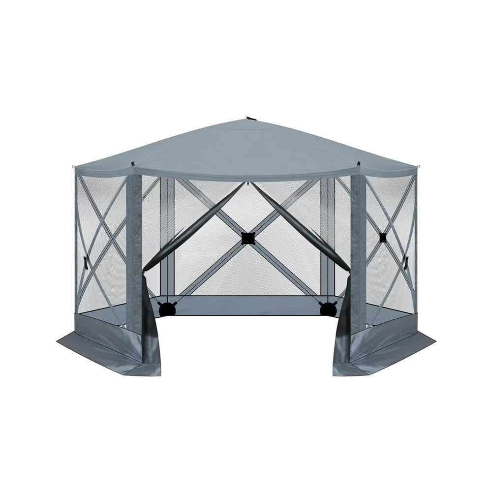 Barara King Outdoor Canopy Tent, Patio Portable Canopy,12' x 12' Outdoor Pop-Up Camping Canopy