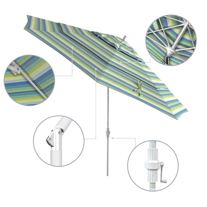 California Umbrella 11' Patio Umbrella in Dolce Mango