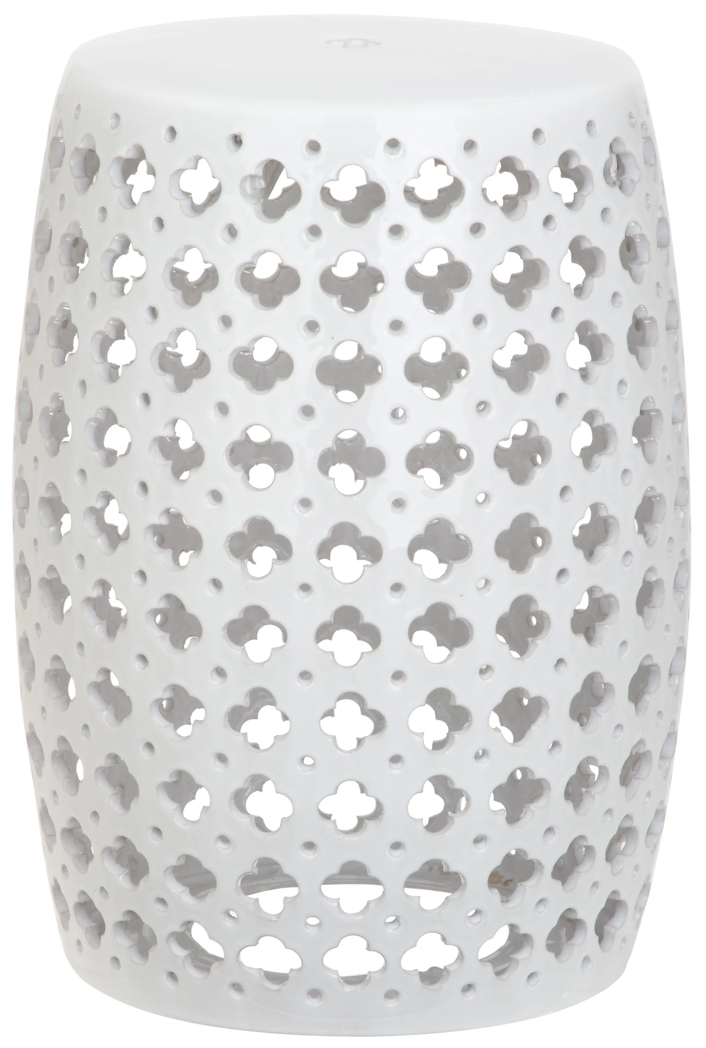 Safavieh Lacey Trellis Indoor/Outdoor Garden Patio Stool, Plated Gold