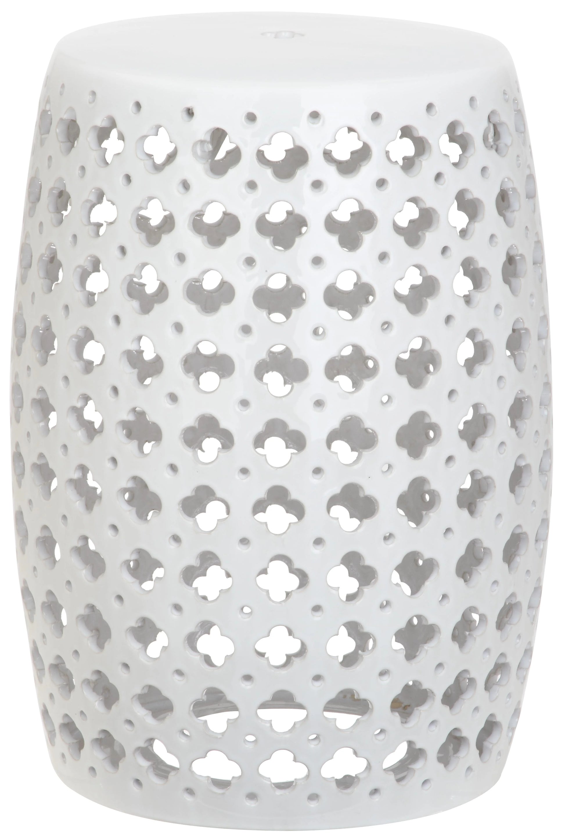 Safavieh Lacey Trellis Indoor/Outdoor Garden Patio Stool, Plated Gold