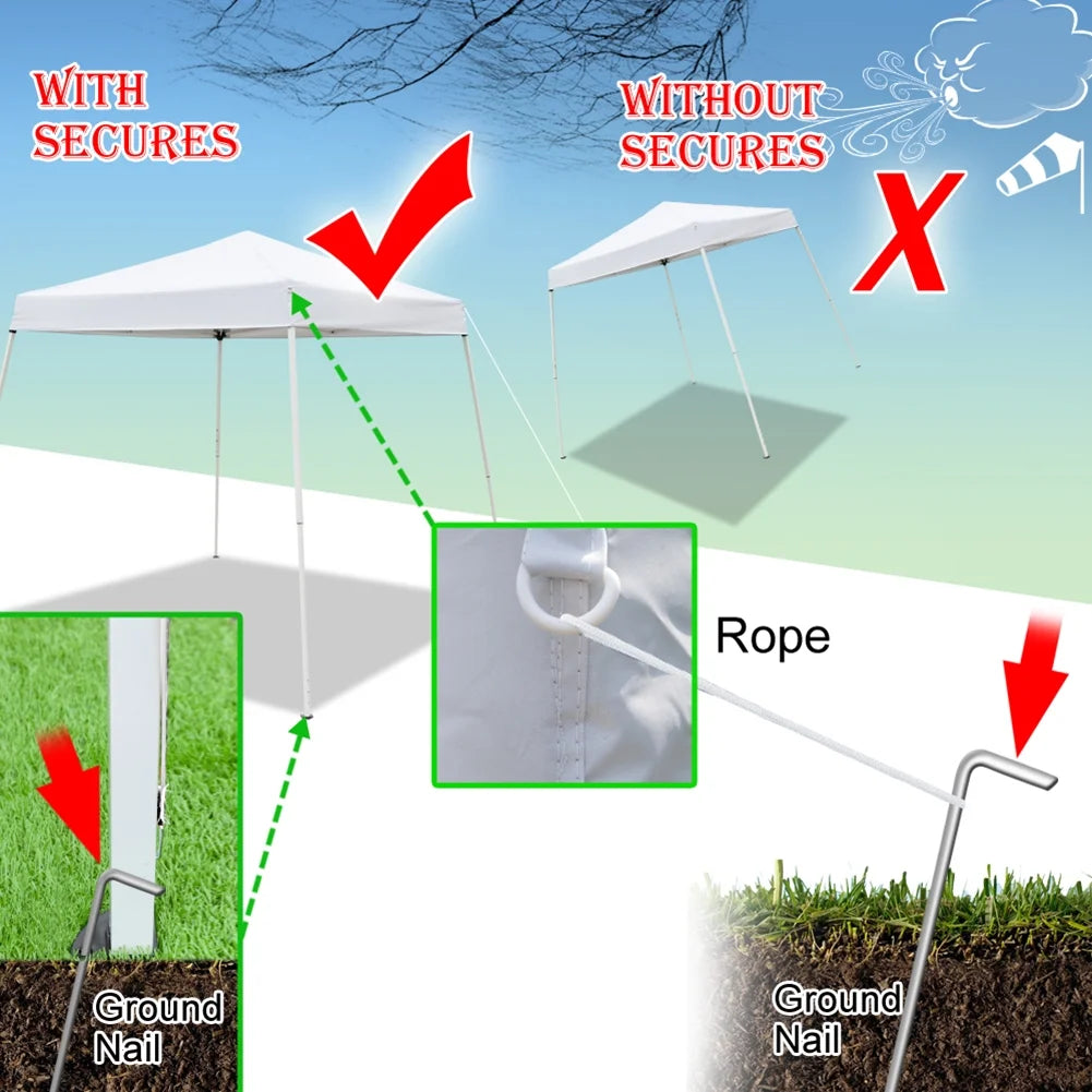 Spaco 2.4 x 2.4m Pop up Canopy Tents for Parties, Portable Folding Tailgate Ten, UV Resistant Waterproof Canopy Tent for Outdoor Events, Patio Backyard, White