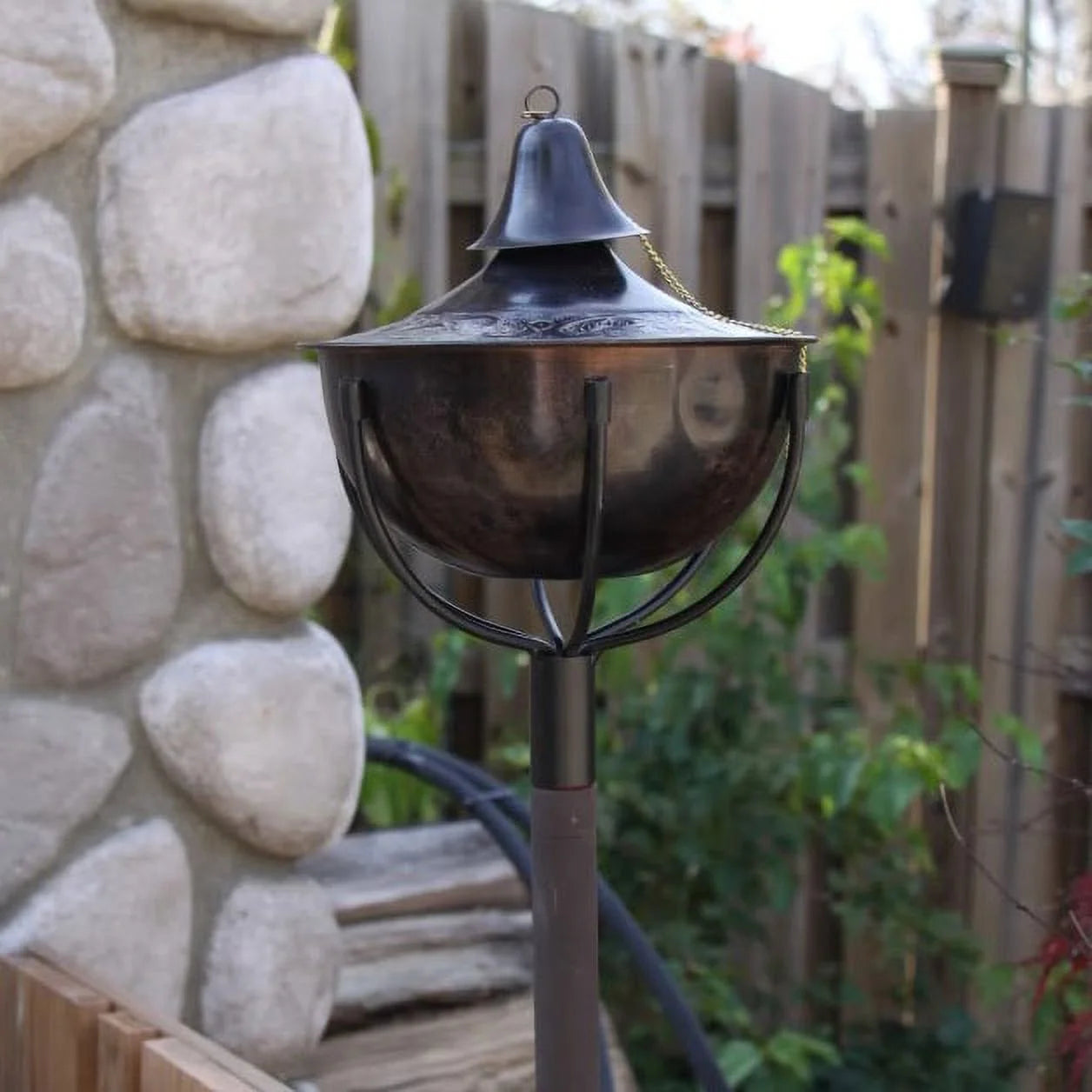 Starlite Garden & Patio Torche Maui Grande Garden Torches (Set of 2) Smooth Nickel