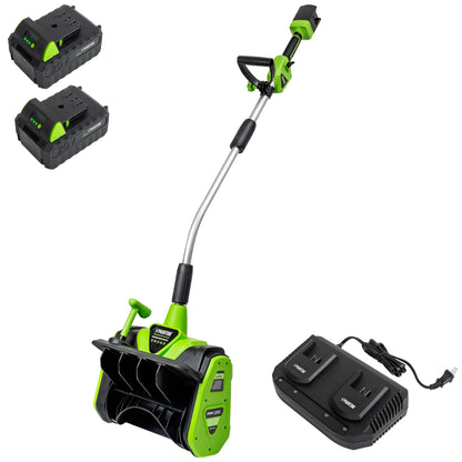 Cordless Snow Shovel, 20V Battery Powered Snow Blower, Lightweight Electric Snow Thrower with Adjustable Handle, Directional Plate, Perfect for Patios, Decks, Walkways, and Driveways (20 INCH)