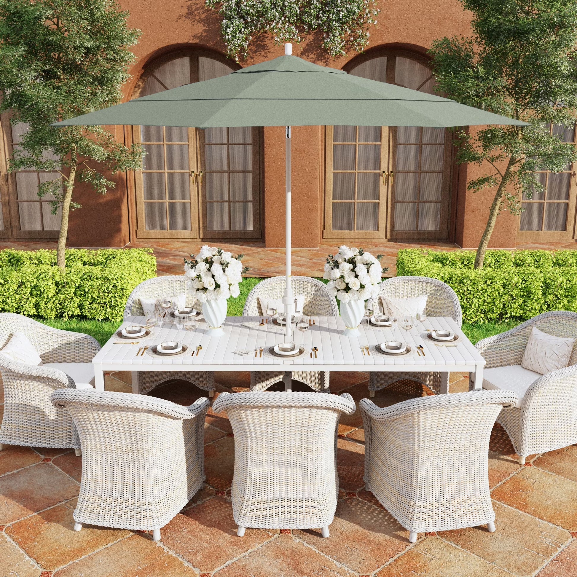 California Umbrella 11' Patio Umbrella in Spectrum Indigo