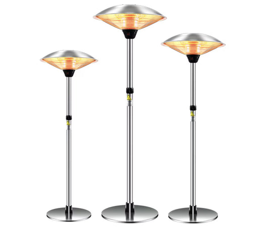 1500W Electric Patio Heater Freestanding Electric Outdoor Warm Infrared Heater