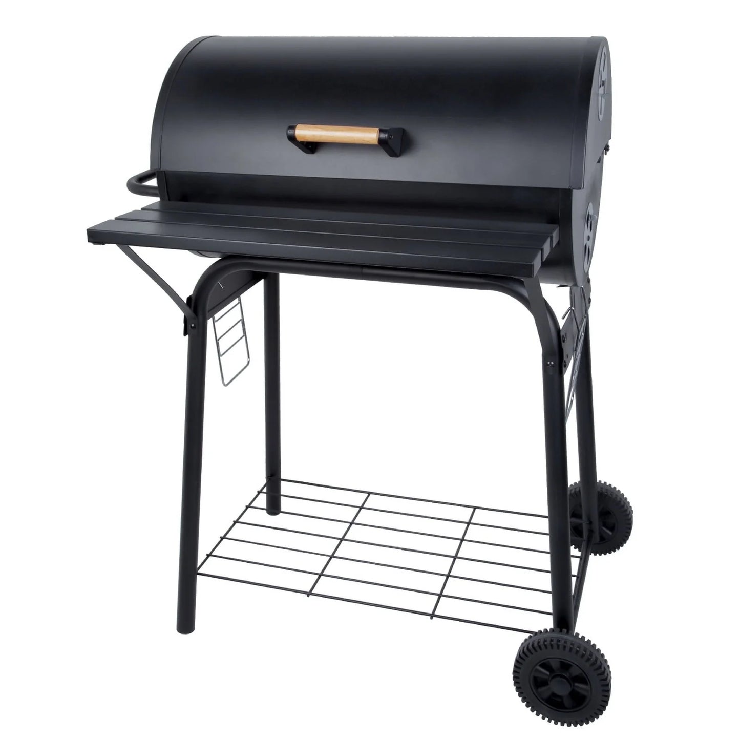 Uten Charcoal Grill Outdoor BBQ Smoker Picnic Camping Patio Backyard Cooking, Black