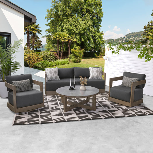 Agio Menorca 4-piece Outdoor Patio Deep Seating Set