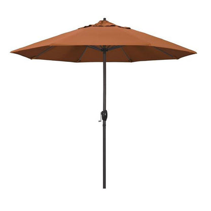 California Umbrella 9' Casa Sunbrella Tilt Crank Lift Patio Umbrella in Red