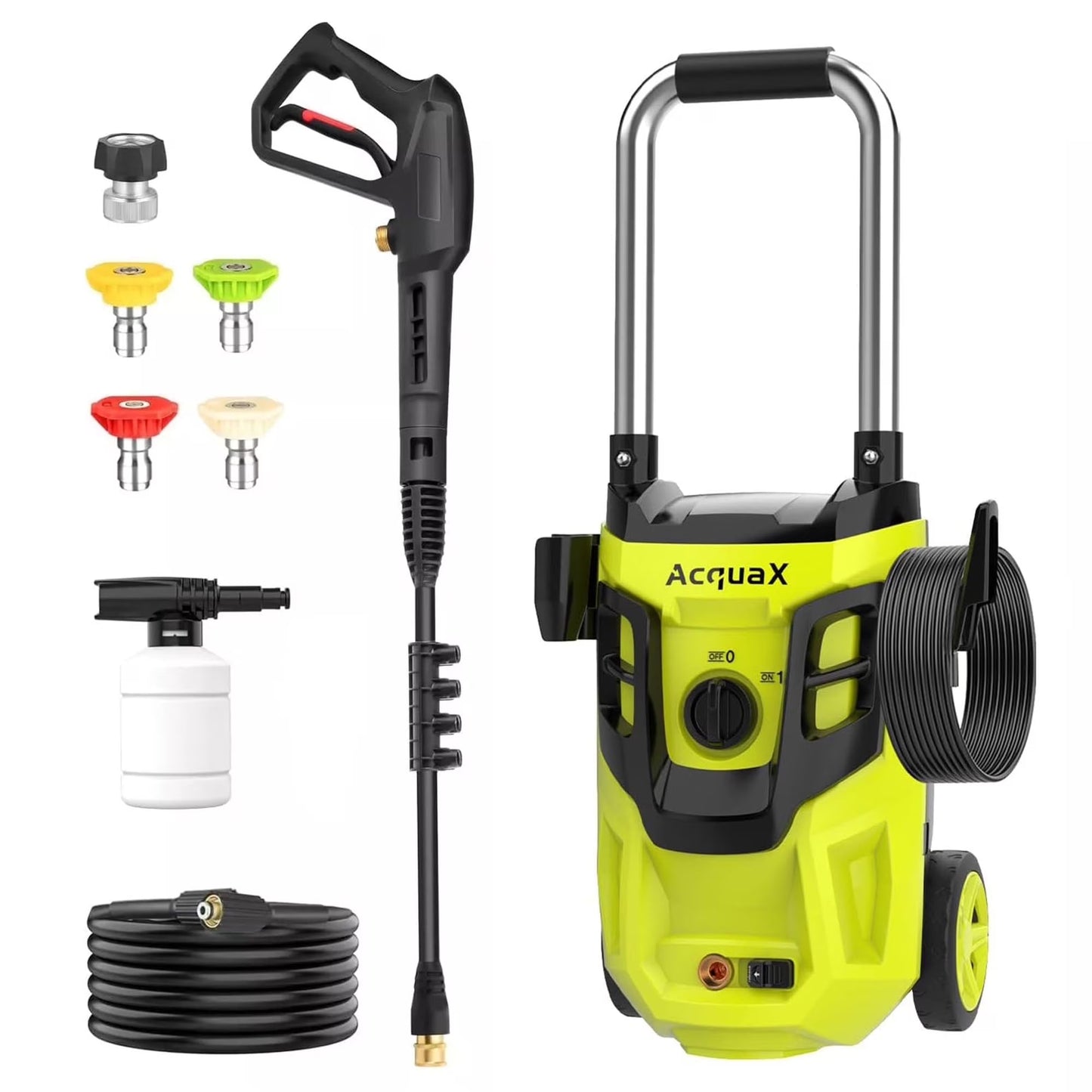Electric Pressure Washer 3500 PSI Max 2.4 GPM Electric Power Washer with 4 Nozzles for Cars/Patios/Diverway/Fences