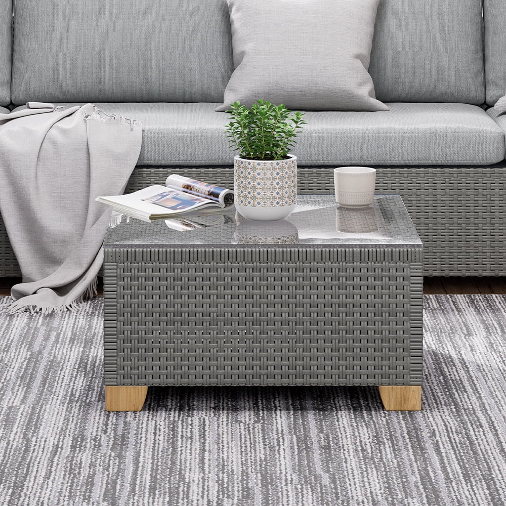 Grand Patio Wicker Coffee Table