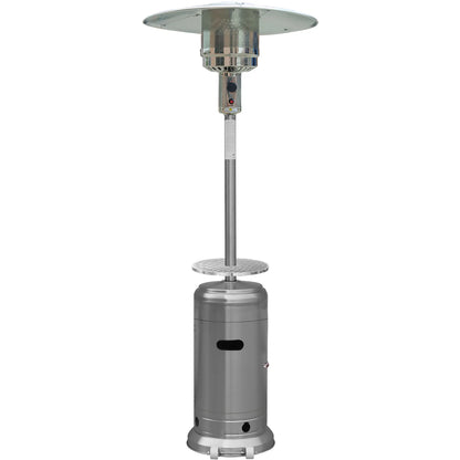 Hanover 7-Ft. 48,000 BTU Steel Umbrella Propane Patio Heater in Black