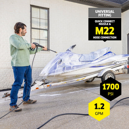 K?rcher Pressure Washer K1700 Cube, CETA Certified, 3 Spray Nozzles, Detergent Tank, For Cars, Driveways, Siding, Patios, 1.2 GPM